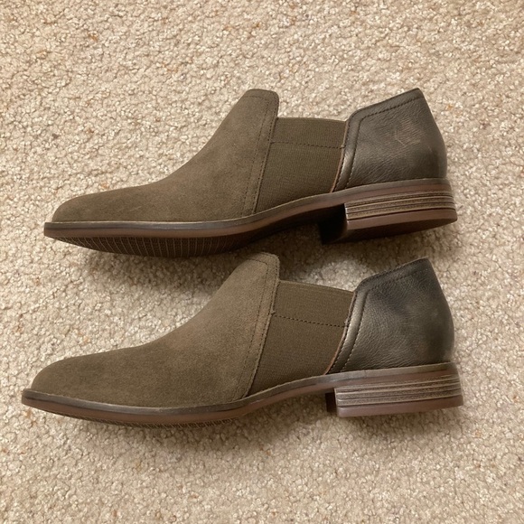 Clarks Cazmin Step Loafer, Low Boots, Booties, Suede, Brown Women’s, Size 9 - Picture 7 of 9
